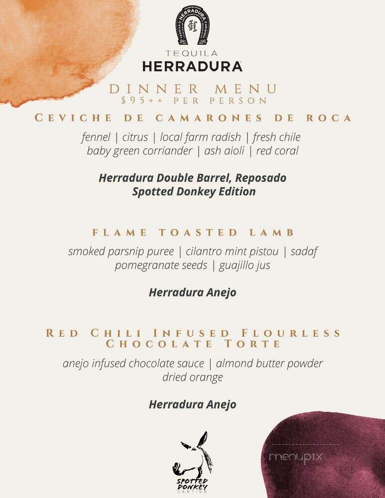 Spotted Donkey Cantina - Scottsdale, AZ menu_pic