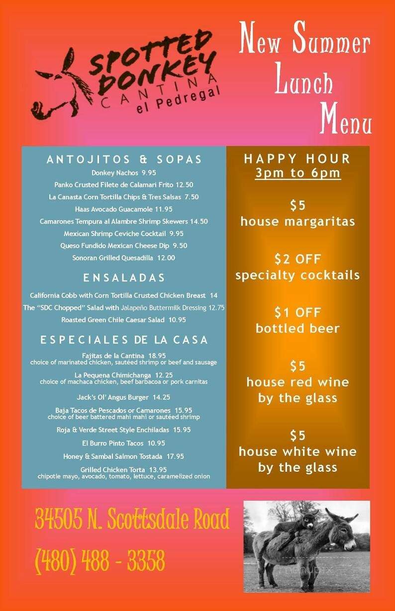 Spotted Donkey Cantina - Scottsdale, AZ menu_pic