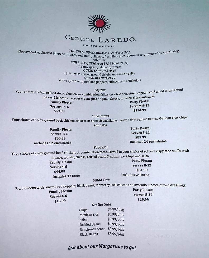 Cantina Laredo - Fort Myers, FL menu_pic