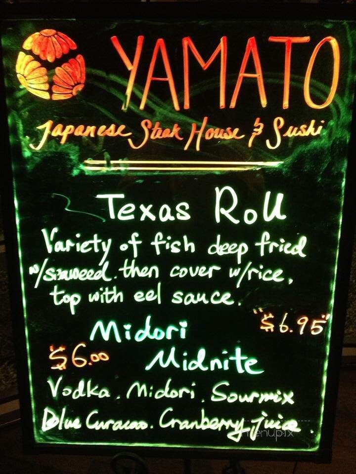 Yamato Japanese Steakhouse - St Augustine, FL menu_pic