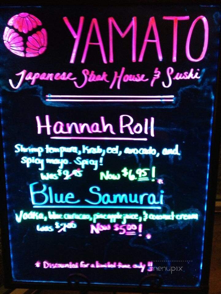 Yamato Japanese Steakhouse - St Augustine, FL menu_pic