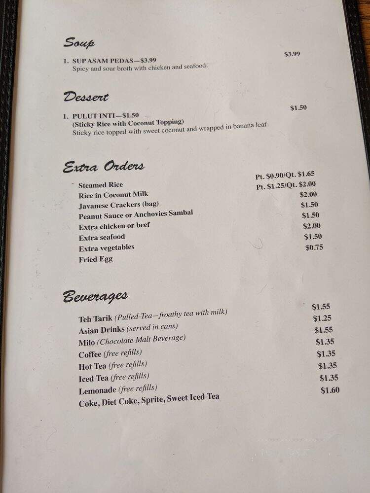 Rosa Ria - Kalamazoo, MI menu_pic