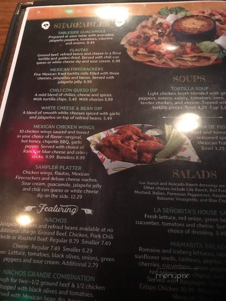 La Senorita - Traverse City, MI menu_pic