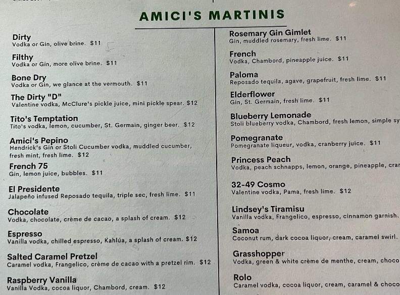 Amici's Pizza On Main - Berkley, MI menu_pic