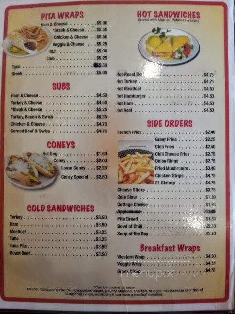 Ramsey's Coney Island - Wyandotte, MI menu_pic
