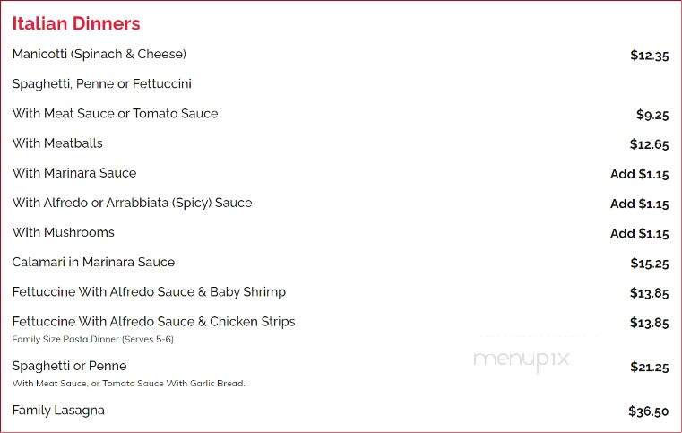 Franco's Restaurants - Windsor, ON menu_pic