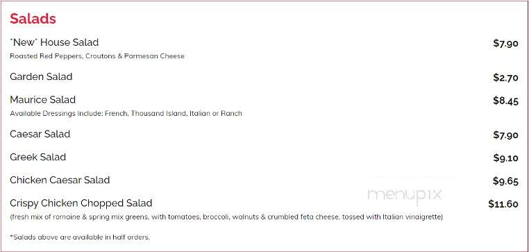 Franco's Restaurants - Windsor, ON menu_pic