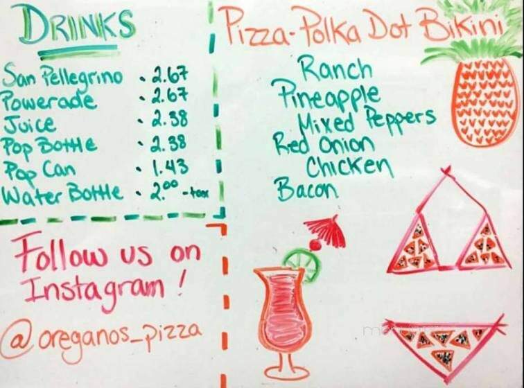 Oregano's Pizza - Victoria, BC menu_pic