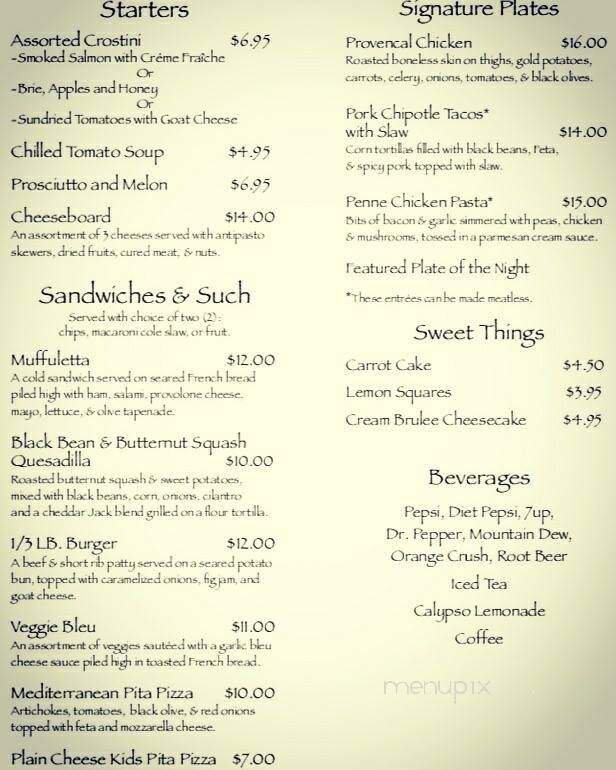 Harbaugh's Cafe' - Carbondale, IL menu_pic