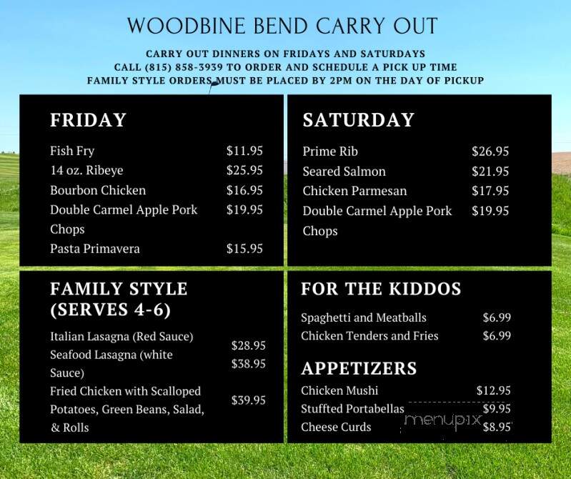 Woodbine Bend Championship Glf - Stockton, IL menu_pic