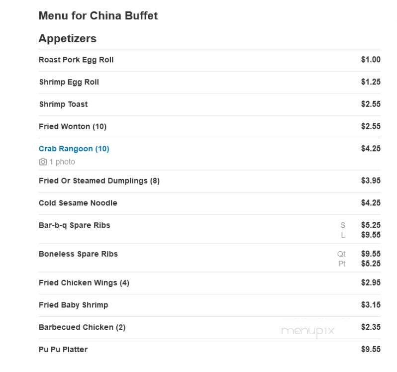China Buffet - Carol Stream, IL