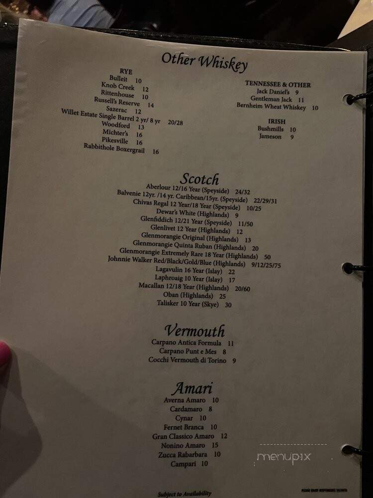 Volare Italian Restaurant - Louisville, KY menu_pic