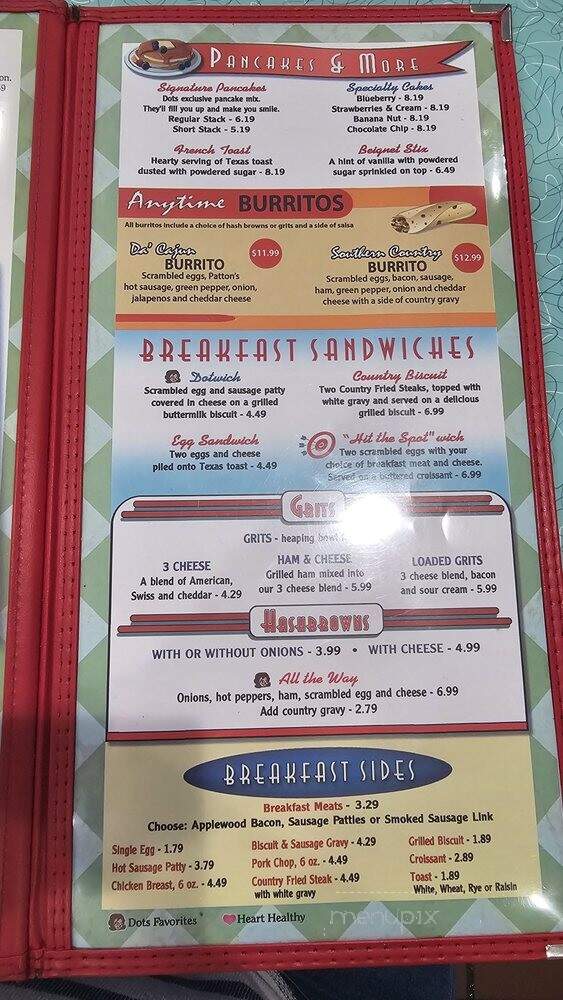 Dot's Diner - Kenner, LA menu_pic