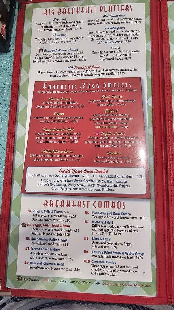 Dot's Diner - Kenner, LA menu_pic