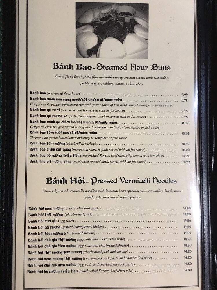 Tan Dinh - Gretna, LA menu_pic