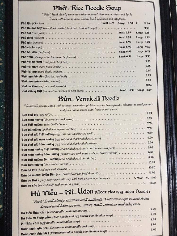 Tan Dinh - Gretna, LA menu_pic