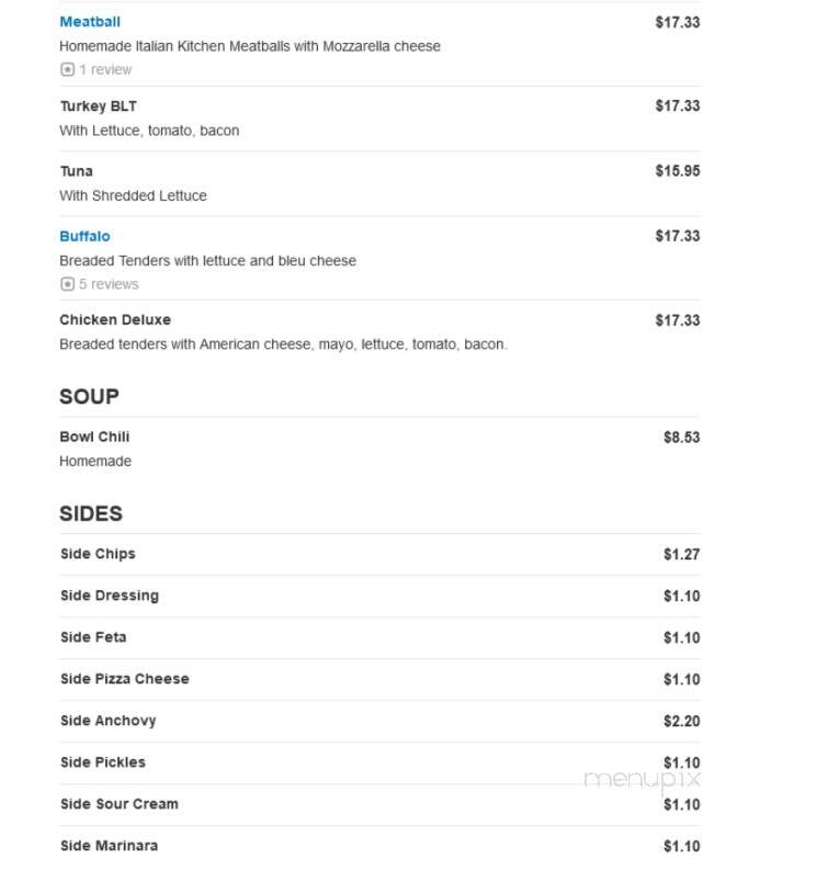 Cape Cod Cafe Pizza - Raynham, MA menu_pic