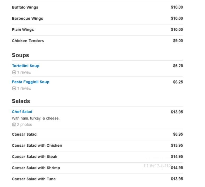 John's Pizzeria & Restaurant - Chicopee, MA menu_pic