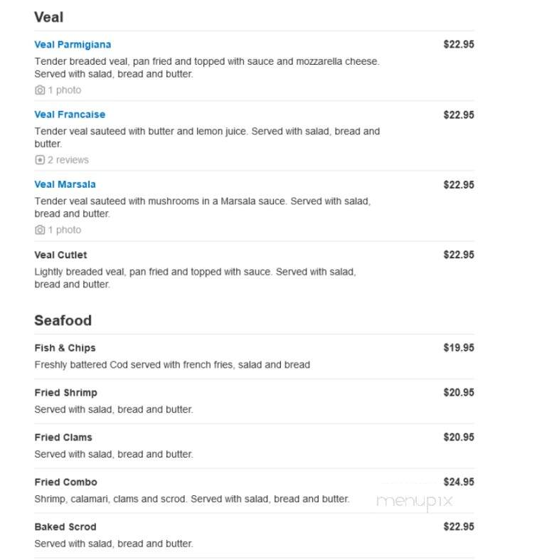 John's Pizzeria & Restaurant - Chicopee, MA menu_pic
