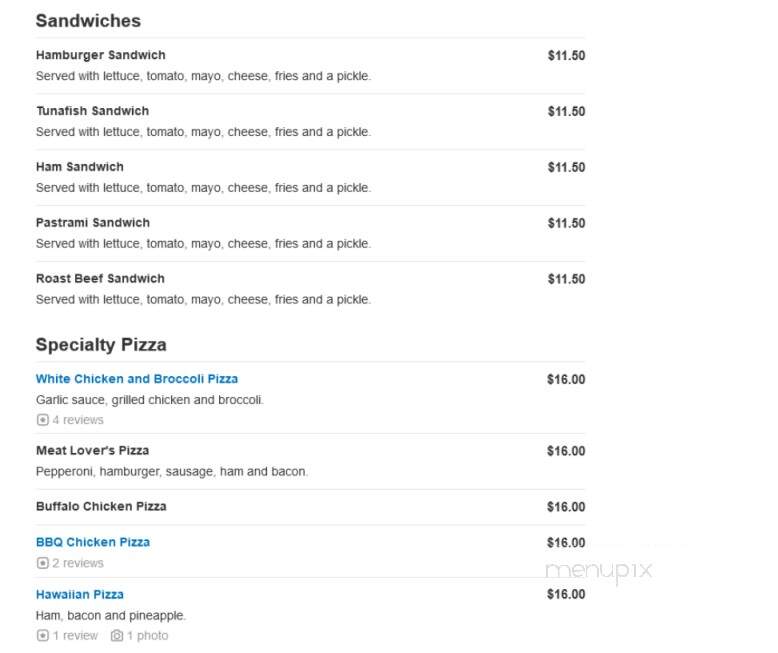 John's Pizzeria & Restaurant - Chicopee, MA menu_pic