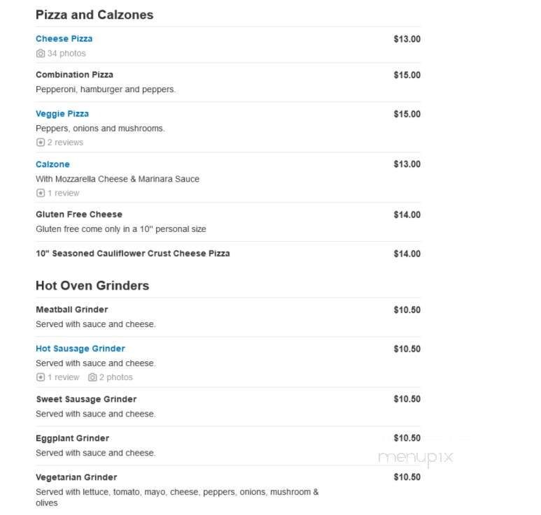 John's Pizzeria & Restaurant - Chicopee, MA menu_pic