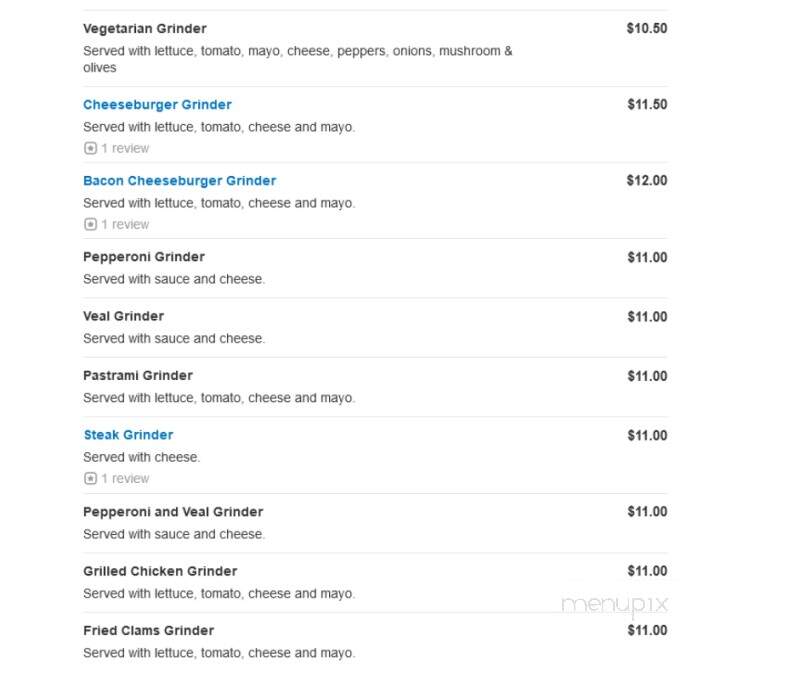 John's Pizzeria & Restaurant - Chicopee, MA menu_pic