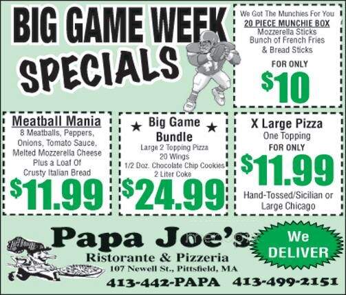 Papa Joe's Ristorante Pizzeria - Pittsfield, MA menu_pic