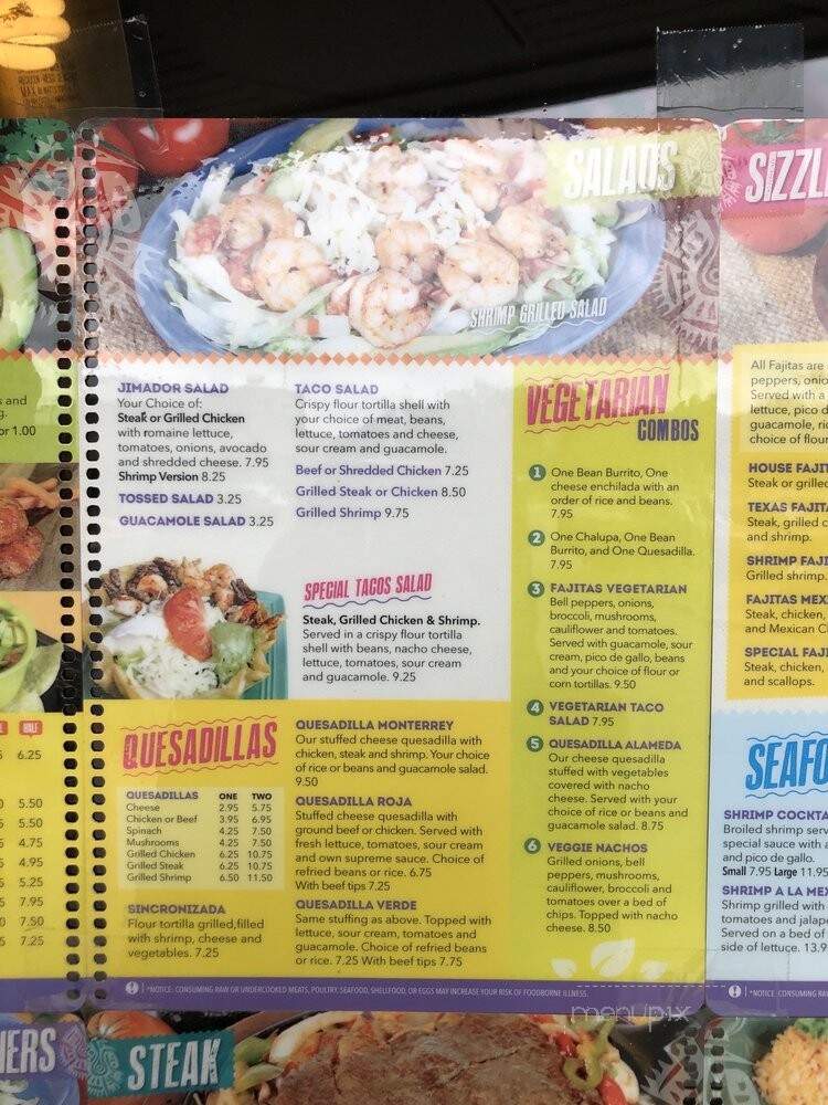 Monterrey Mexican Restaurant - Jonesboro, GA menu_pic