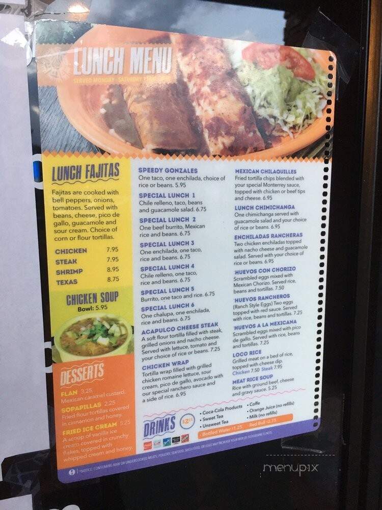 Monterrey Mexican Restaurant - Jonesboro, GA menu_pic