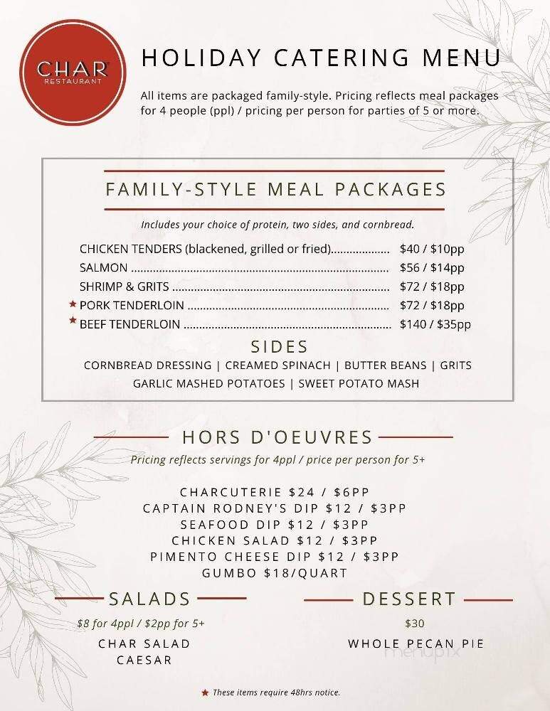 Char - Jackson, MS menu_pic