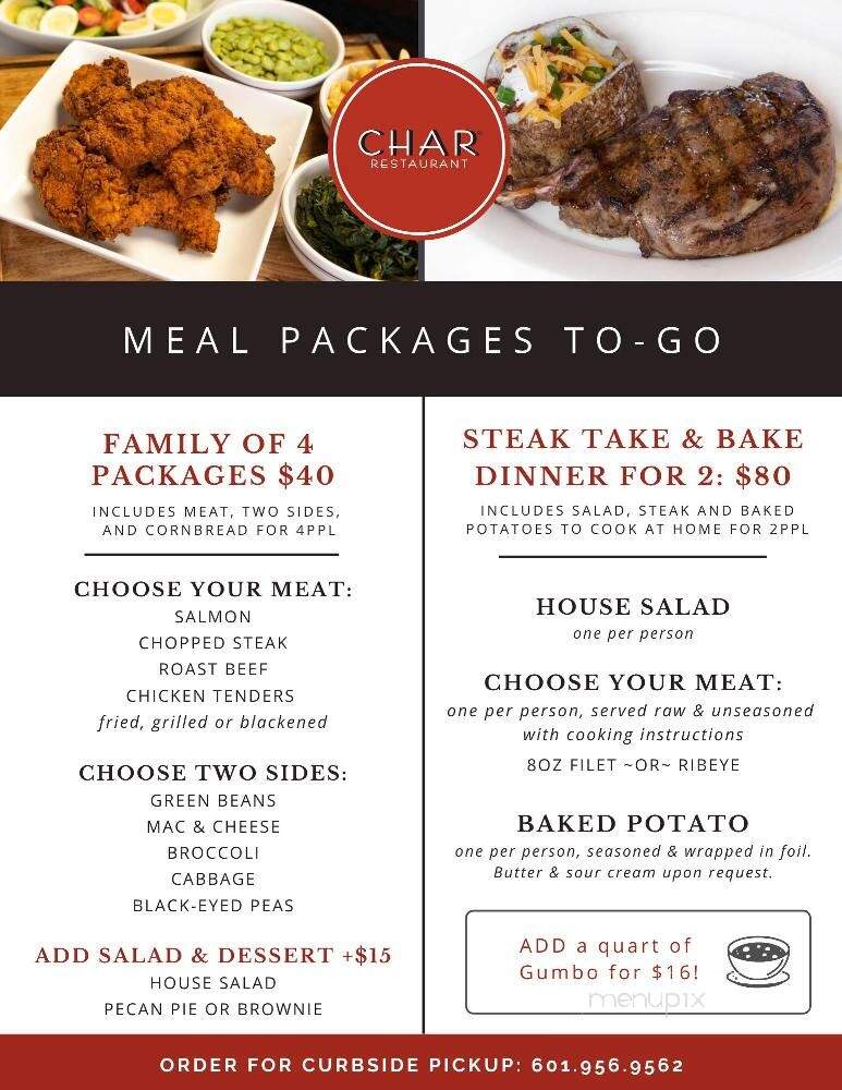 Char - Jackson, MS menu_pic