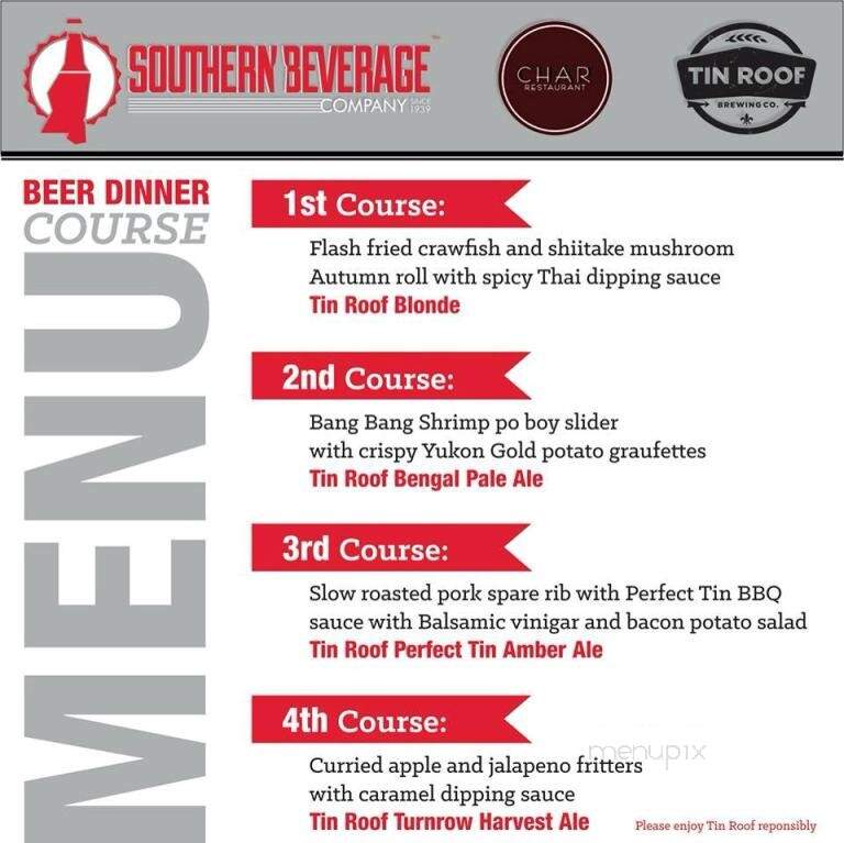 Char - Jackson, MS menu_pic