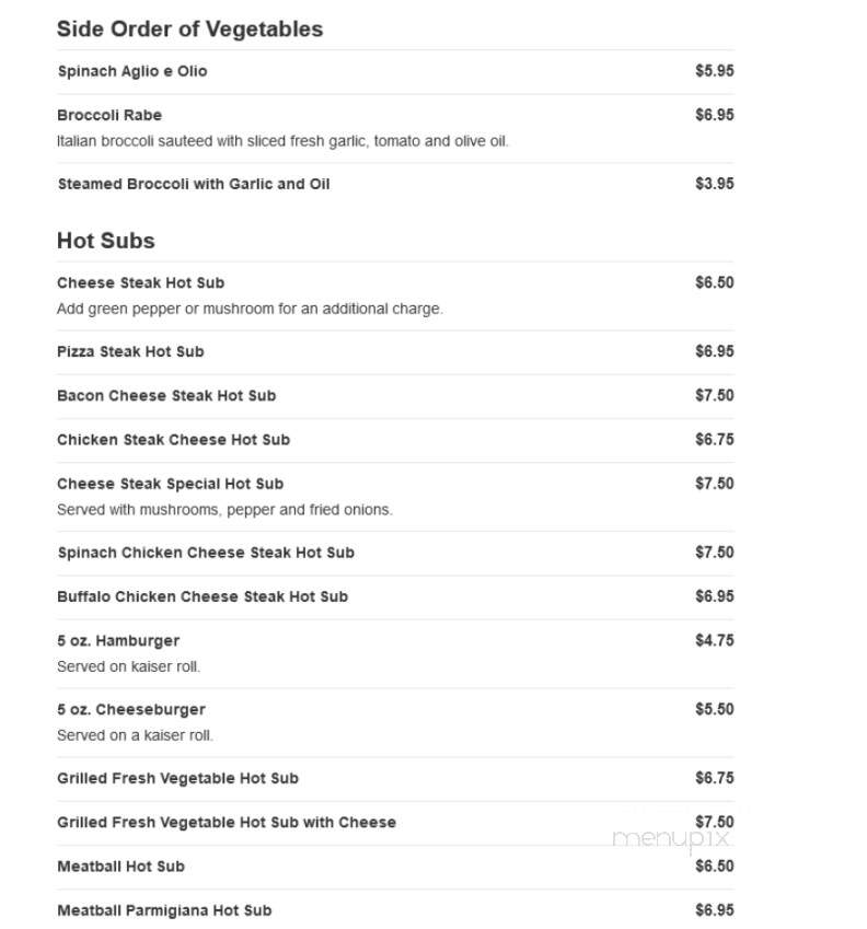 Jo Ann's Pizza & Restaurant II - Mays Landing, NJ menu_pic