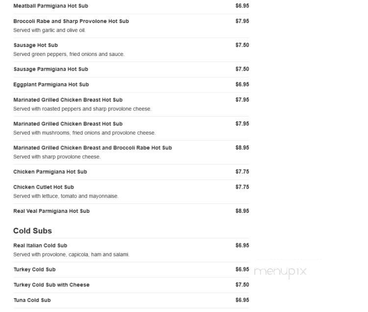 Jo Ann's Pizza & Restaurant II - Mays Landing, NJ menu_pic