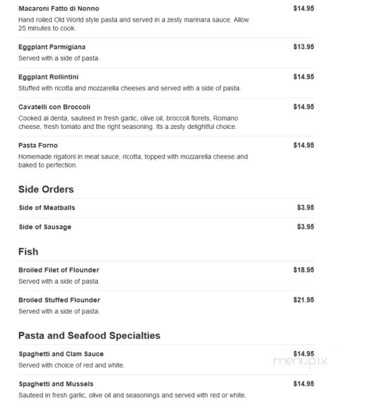 Jo Ann's Pizza & Restaurant II - Mays Landing, NJ menu_pic