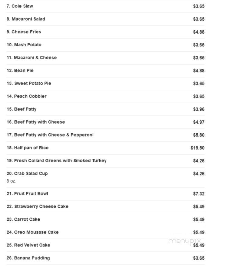 Jersey Fried Chicken - Vauxhall, NJ menu_pic
