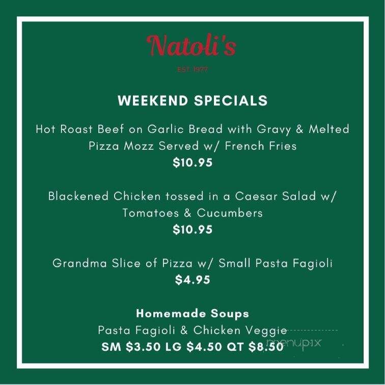 Natoli's Pizzeria - Secaucus, NJ menu_pic
