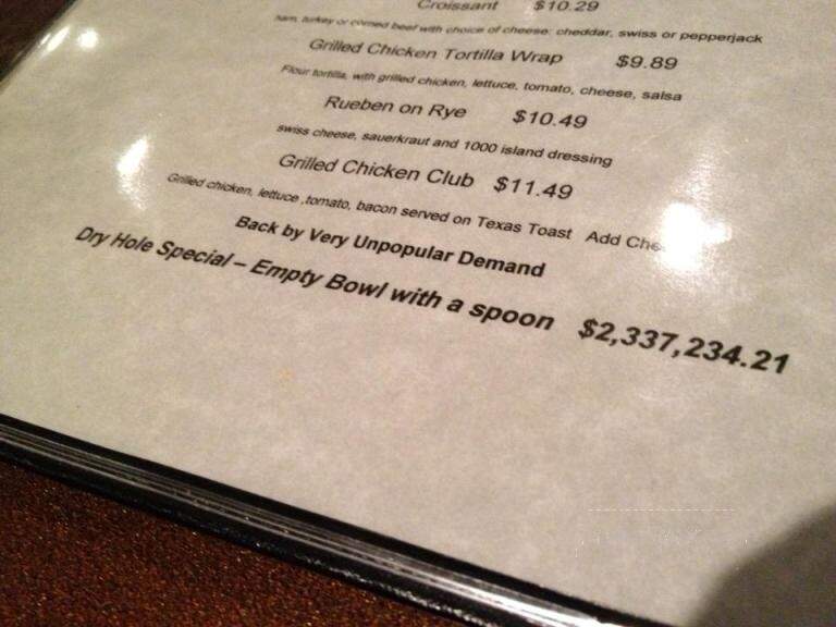 Wellhead Restaurant-Brew Pub - Artesia, NM menu_pic