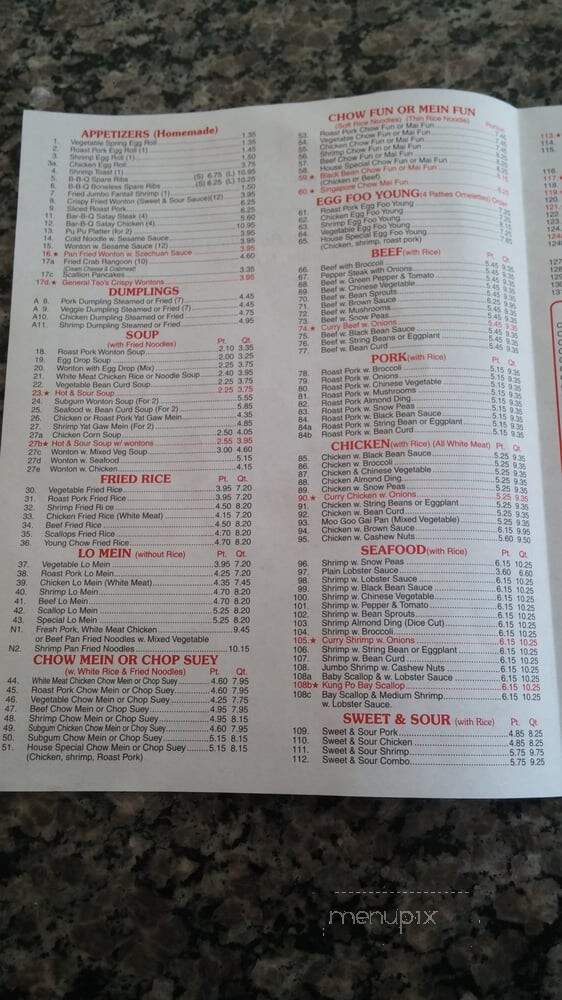 Gourmet Chinese Kitchen - Nanuet, NY menu_pic