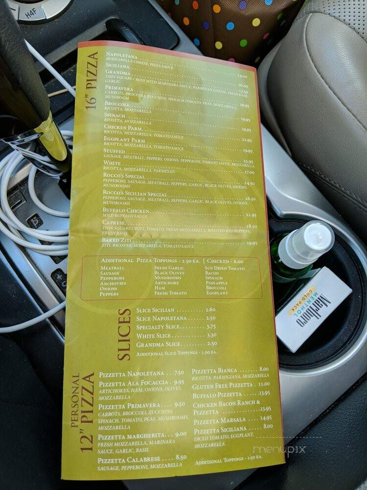 Rocco's Pizzeria - New Paltz, NY menu_pic