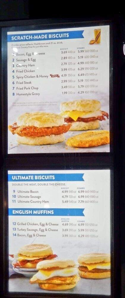 Biscuitville 172 - Mount Airy, NC menu_pic