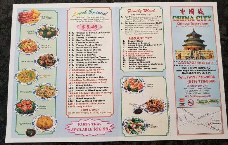 China City - Goldsboro, NC menu_pic