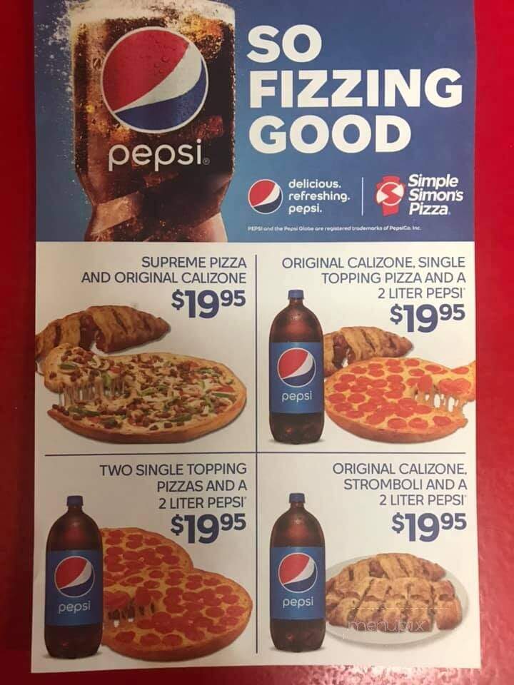 Simple Simon's Pizza - Hominy, OK menu_pic