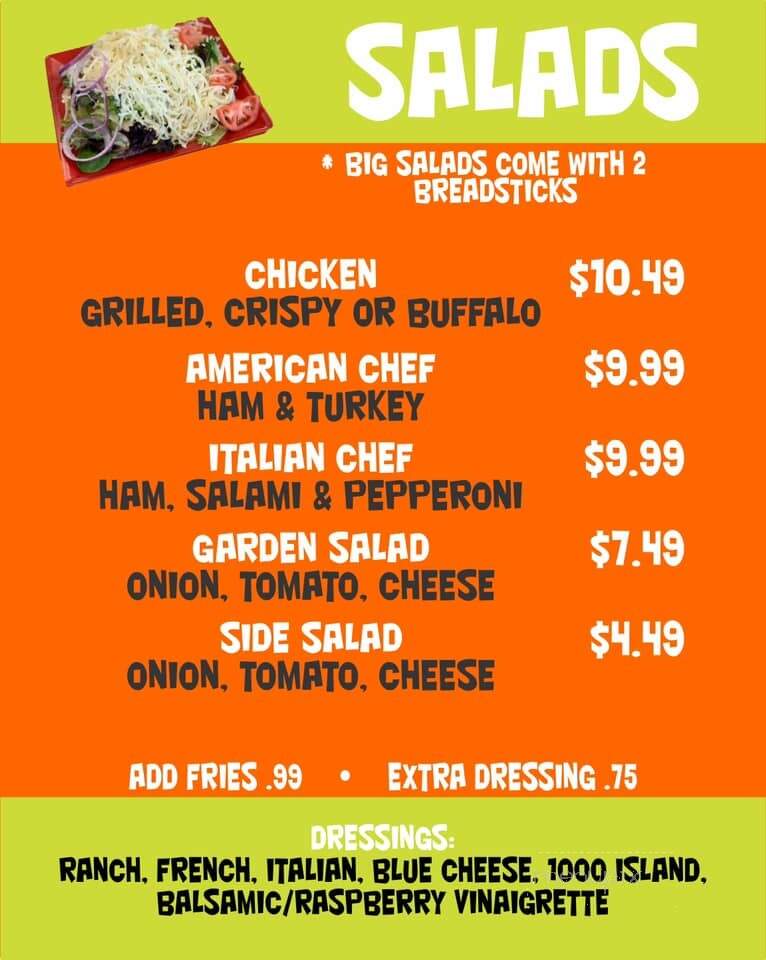 Best Way Pizza - Bedford, PA menu_pic