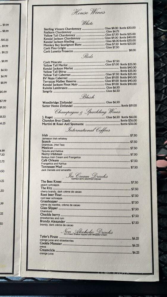 Cat's Meow - Manheim, PA menu_pic