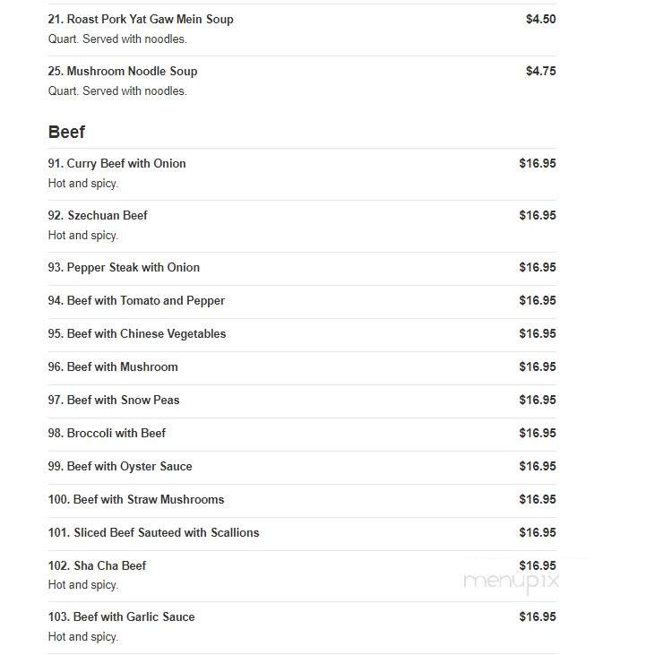 China Express - Washington, PA menu_pic