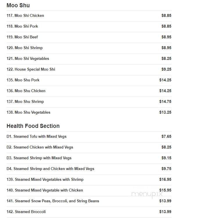 China Express - Washington, PA menu_pic
