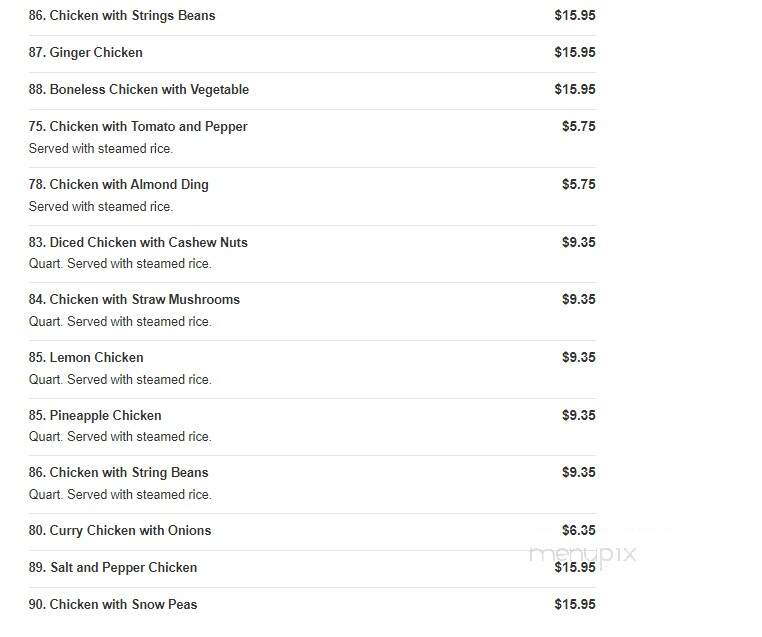 China Express - Washington, PA menu_pic