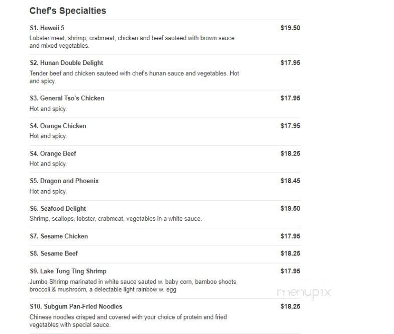 China Express - Washington, PA menu_pic