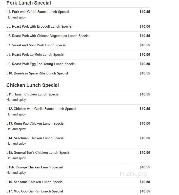 China Express - Washington, PA menu_pic